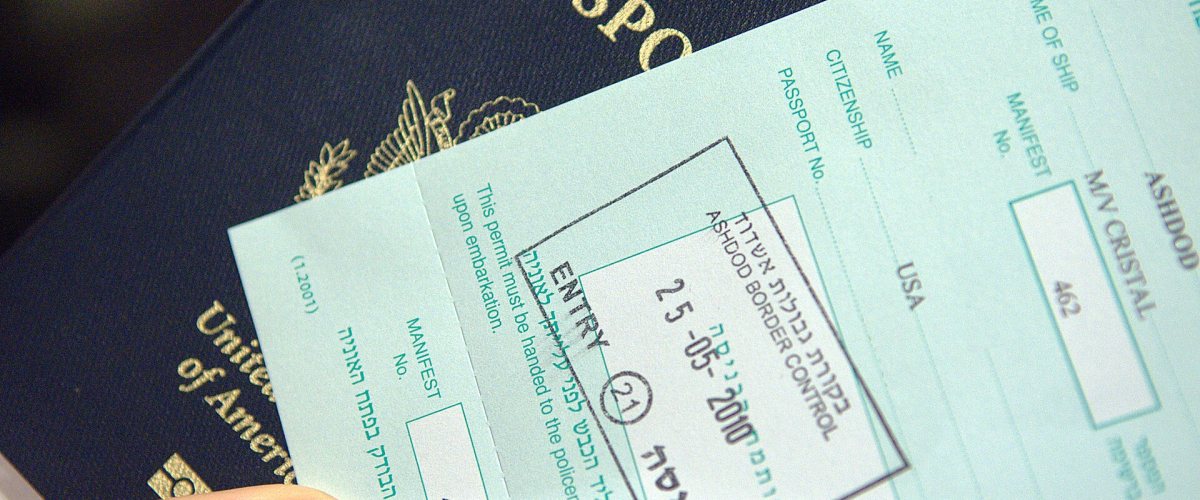 Pasaportta sınır giriş damgası
